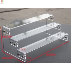Kệ mica trưng bày sản phẩm, dày 4mm 5mm, nhiều tầng, nhiều màu sắc