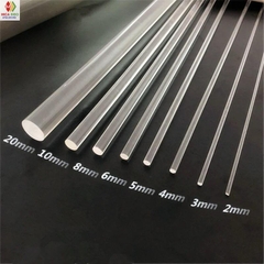Que mica / trụ mica trong suốt dày 4mm x Dài 20cm dùng cho các bạn chế đồ, trang trí LED, DIY