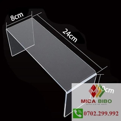 Kệ chữ U kích thước 22x8x8cm 24x8x10cm 26x8x12cm, dày 4mm 5mm