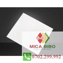 Tâm mica màu trắng sữa, dày 2mm, nhiều kích thước