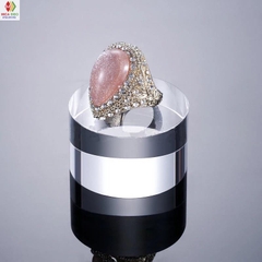 Kệ mica trưng bày sản phẩm hình trụ Dày 3cm, nhiều kích thước