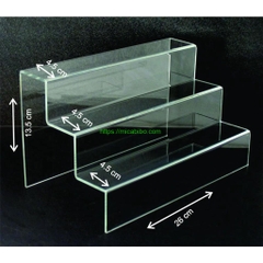 Kệ Mica trưng bày sản phẩm, Dày 3mm, trưng bày mô hình, quà tặng nhiều tầng WCF, figure dạng bậc thang, nhiều màu sắc
