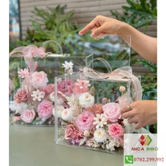 Hộp Hoa - Hộp Vali Mica - Hộp Quà Tặng - Hộp Hoa Trong Suốt