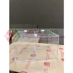 Hộp Mica 2 ngăn cao cấp (DxRxC)