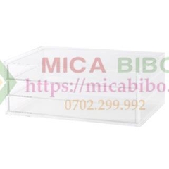 HỘP MICA - 2 HỘC KÉO 18 x 13 x 10 cm