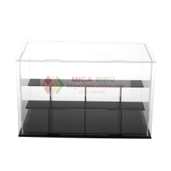 Hộp Mica Trưng Bày Mô Hình Kèm 2 Tầng - Chống Bụi Bẩn - Loại Lắp Ghép
