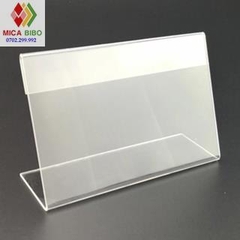 Menu mica chữ L A5 ngang 21x15cm