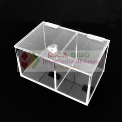 Hộp Mica 2 ngăn cao cấp (DxRxC)