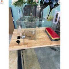 Thùng tip box mica, hộp tip box, có ổ khoá, nhiều màu sắc , nhiều kích thước, thiết kế theo yêu cầu