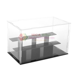 Hộp Mica Trưng Bày Mô Hình Kèm 2 Tầng - Chống Bụi Bẩn - Loại Lắp Ghép