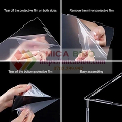 Hộp Mica Trưng Bày Mô Hình Kèm 2 Tầng - Chống Bụi Bẩn - Loại Lắp Ghép