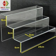 Kệ Mica trưng bày sản phẩm , mô hình, quà tặng nhiều tầng WCF, figure dạng bậc thang