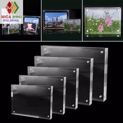 Khung ảnh để bàn/dán tường nam châm trang trí, bảo vệ, trưng bày ảnh photocard deco