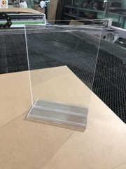 Menu mica A6 ngang (15x10cm),Card Stand loại đẹp đế lùa