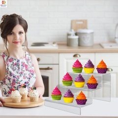 Kệ Mica trưng bày sản phẩm size lớn , mô hình, quà tặng nhiều tầng WCF, figure dạng bậc thang
