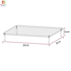 Kệ mica trưng bày nhiều tầng 20x8x5cm mỗi tầng - nhiều kích thước - nhiều màu