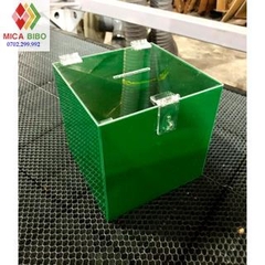 Thùng phiếu, thùng bốc thăm, nắp trong suốt, Dày 3mm, nhiều màu, nhiều kích thước