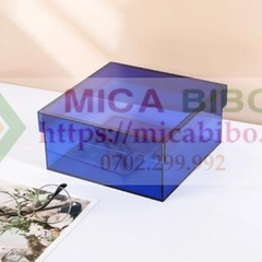 Hàng cao cấp, Hộp mica có nắp đậy trang sức, Mỹ phẩm, hoặc làm kệ trưng bày sản phẩm, nhiều màu sắc