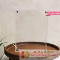 Hộp mica quà tặng hoa, đựng hoa, trang trí sản phẩm, trưng bày Bánh, trái cây, nắp đậy hít nam châm, nhiều kích thước