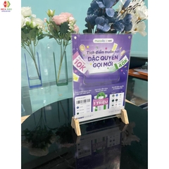 Menu hít nam châm A4 A5 A6 A7 B4 B5 B6, Menu Mica, Menu chân gỗ
