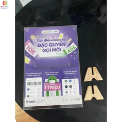 Menu hít nam châm A4 A5 A6 A7 B4 B5 B6, Menu Mica, Menu chân gỗ