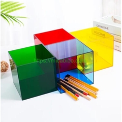 Hộp mica xuyên sáng nhiều màu sắc cho bàn làm việc,trang trí nhà cửa,Quà tặng,đựng đồ trang điểm,trang sức