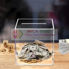 Hộp mica đề dành, dán kín 6 mặt, nhiều kích thước