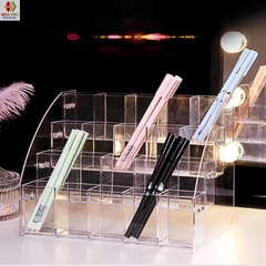 Kệ mica trưng bày bút viết, văn phòng phẩm, nhiều kích thước, thiết kế theo yêu cầu