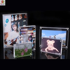 Khung ảnh để bàn/dán tường nam châm trang trí, bảo vệ, trưng bày ảnh photocard deco
