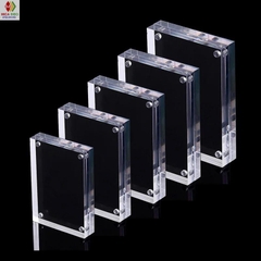 Khung ảnh để bàn/dán tường nam châm trang trí, dày 10mm ( mỗi tấm dày 5mm ) bảo vệ, trưng bày ảnh photocard deco