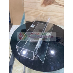 Hộp mica có nắp kèm ổ khóa, hộp đựng thực phẩm, cất giữ trang sức, nhiều kích thước