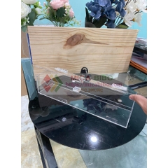 Hộp mica có nắp kèm ổ khóa, hộp đựng thực phẩm, cất giữ trang sức, nhiều kích thước