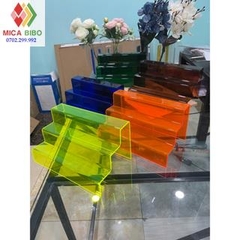 Kệ Mica trưng bày sản phẩm , mô hình, quà tặng nhiều tầng WCF, figure dạng bậc thang