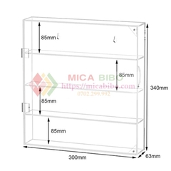 Hộp mica, Acrylic Cho Các Nhân Vật Pop Mini Treo Tường Hoặc Để Bàn, Hộp Bảo Quản Tủ