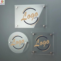 Bảng hiệu doanh nghiệp acrylic, Ký hiệu số nhà với logo của bạn, Biển hiệu địa chỉ được cá nhân, Bảng hiệu cửa hàng