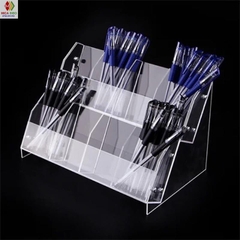 Kệ mica trưng bày bút viết, văn phòng phẩm, nhiều kích thước, thiết kế theo yêu cầu