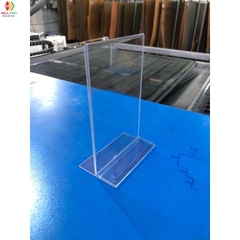 Menu mica hiển thị 2 mặt chữ T kích thước A3, A4, A5, A6, A7...