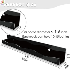 Kệ trưng bày Nail, nước sơn, son, treo tường, dày 3mm, kèm miếng dán ốc vít, nhiều màu sắc