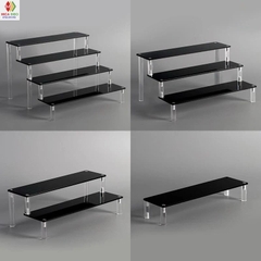 Kệ mica trưng bày nhiều tầng 20x8x5cm mỗi tầng - nhiều kích thước - nhiều màu