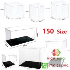 Hộp mica trưng bày sản phẩm, dài 40cm, rộng 20cm 30cm, dày 2mm 3mm