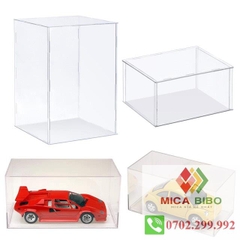 Hộp mica trưng bày sản phẩm, dài 40cm, rộng 20cm 30cm, dày 2mm 3mm