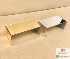 Kệ Mica tráng gương Chữ U, nhiều màu, nhiều kích thước, Dày 3mm