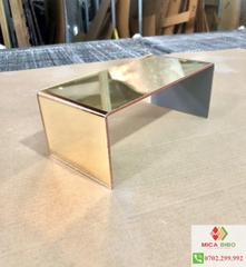 Kệ Mica tráng gương Chữ U, nhiều màu, nhiều kích thước, Dày 3mm