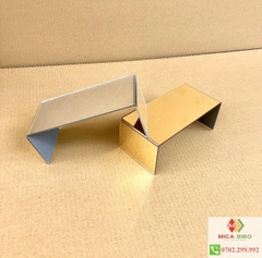 Kệ Mica tráng gương Chữ U, nhiều màu, nhiều kích thước, Dày 3mm