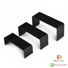 Combo 3 kệ Mica chữ U size lớn - dày 3 ly Kích thước 30x11x4 cm , 31x11x8 cm, 32x11x12cm