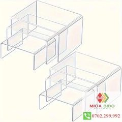 Kệ chữ U 30x30x25cm, Kệ Mica CHỮ U 30x30x25cm - Dày 5mm