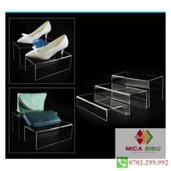 Kệ Mica chữ U trưng bày sản phẩm, nhiều kích thước, nhiều màu sắc 3mm 4mm 5mm