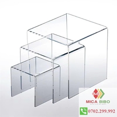 Kệ mica, Acrylic chữ U, Giá Đựng Đồ Tủ Bếp, Giá Đựng Mỹ Phẩm, Trang Điểm, Dày 5mm