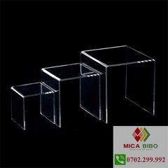 Kệ mica, Acrylic chữ U, Giá Đựng Đồ Tủ Bếp, Giá Đựng Mỹ Phẩm, Trang Điểm, Dày 5mm