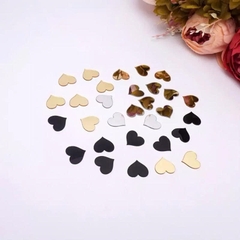 Combo 10 miếng Mica gương hình trái tim, dày 1mm